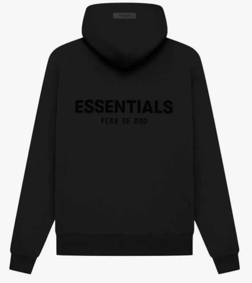 Fear of God Essentials Hoodie - Stretch Limo Black  - XXS / S / XXL