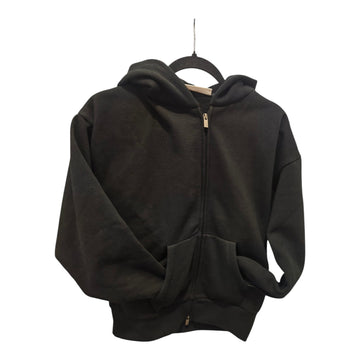 Fear of God Essentials (SS25) Classic Fleece Zip Up Hoodie – Jet Black – Size XS