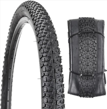 29x2.125 MTB tyre size label and tread close-up