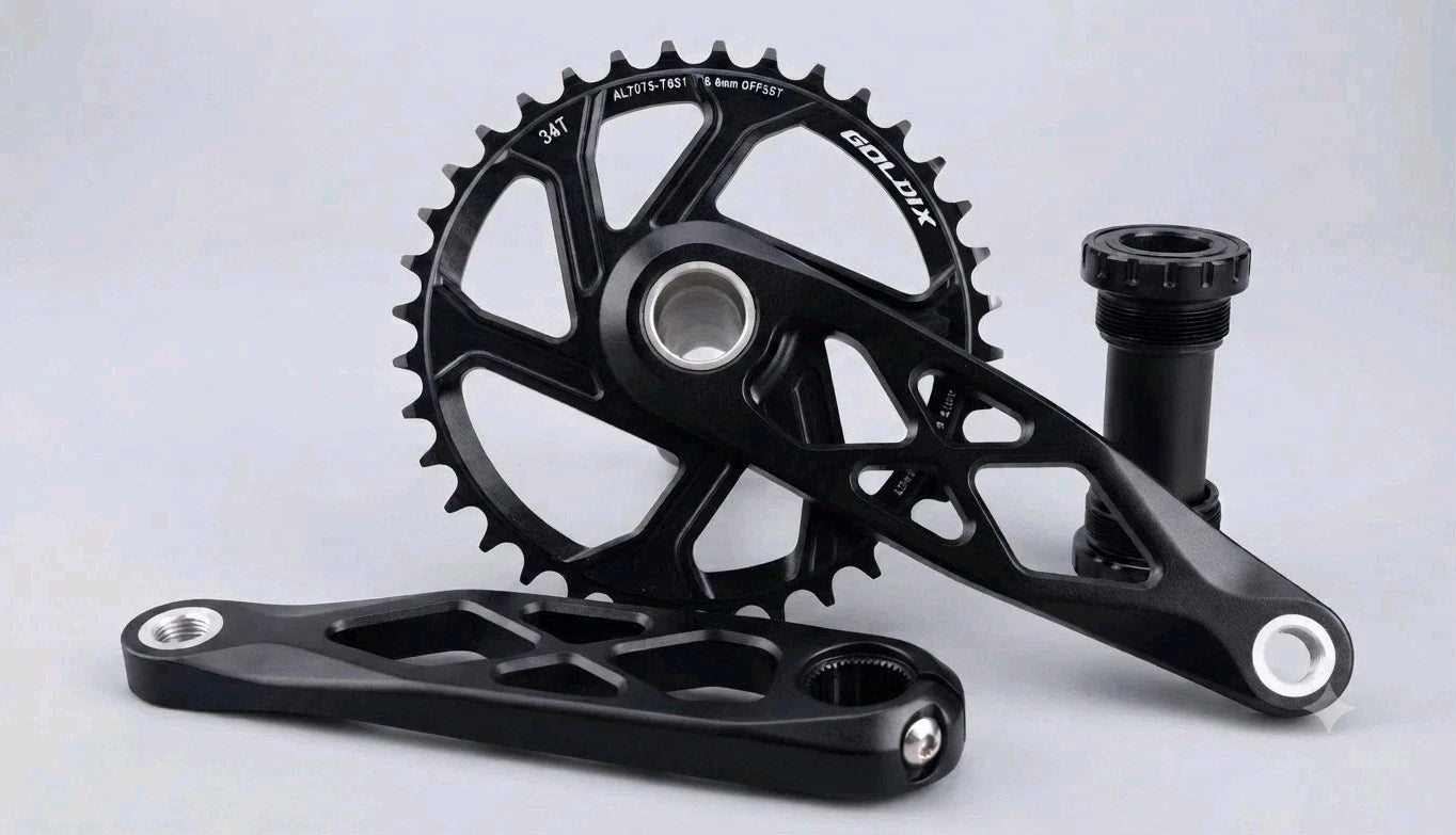 GOLDIX MTB Crankset 170mm 34T assembled view