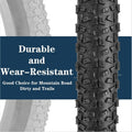 Mountain biker riding trail with 29x2.125 tyre